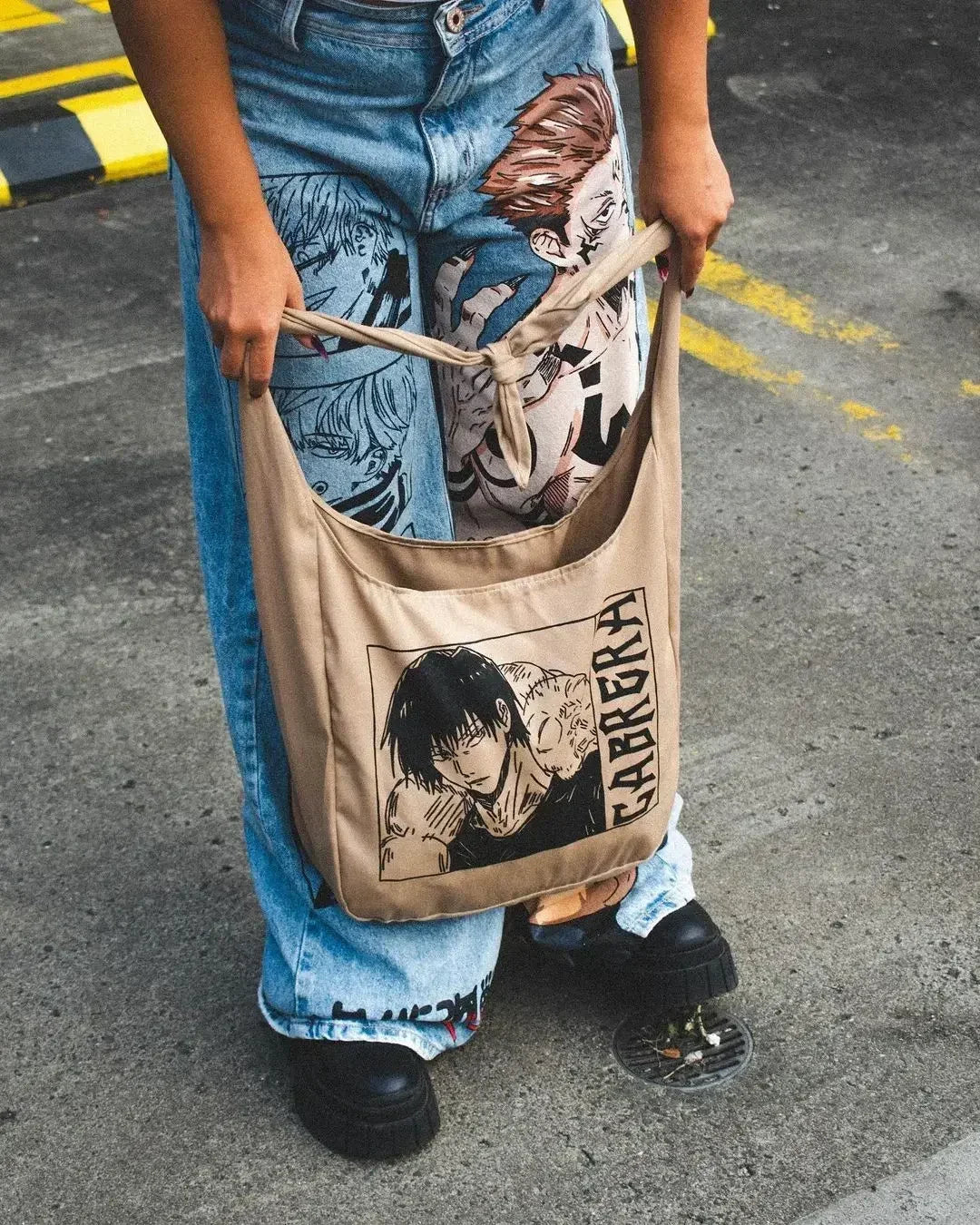 Harajuku high street y2k baggy jeans vintage wide leg denim pants popular anime jeans streetwear couples trouser men clothing