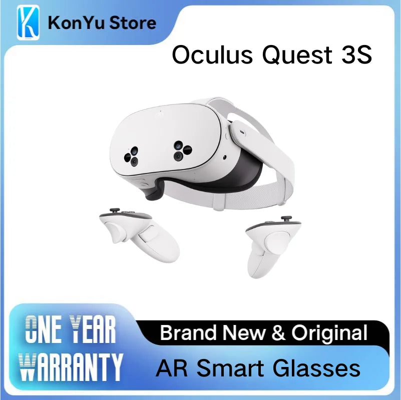Oculus Quest 3S 128GB Oculus Wireless VR Headset 33% More Memory 2X Graphical Processing Power 3-Month Horizon