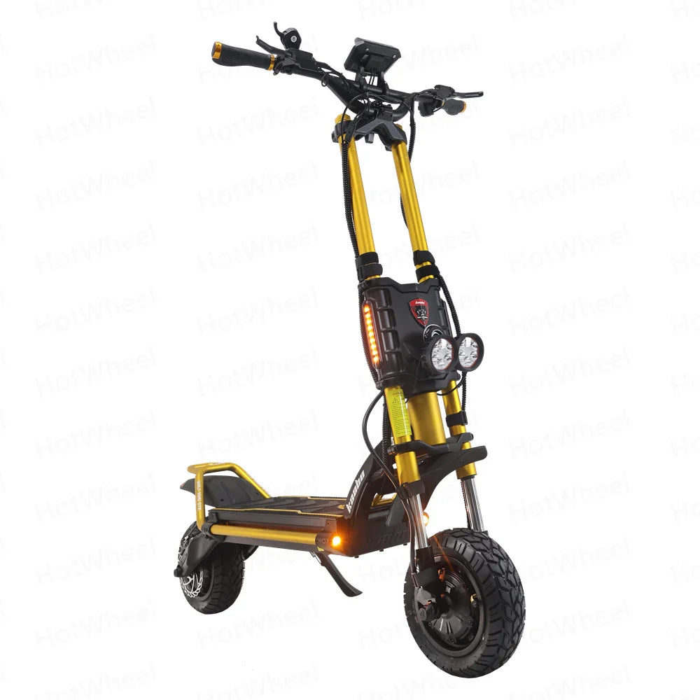 KB Wolf King GTR Max Electric Scooter 2000W*2 Motor 72V 40Ah Battery 2in1 FOC Controller Central Display 12inch Vacuum CST Tire