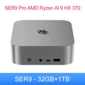 Beelink SER9 PRO Powerful AI Mini PC DDR5 AMD Ryzen AI 9 HX370 Gaming PC Max 64GB 2TB NVME SSD Desktop Computer Windows 11 PRO