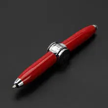 Multi-Functional Gyro Pen Decompression Finger Rotation Toy Fidget Spinner LED Light Ballpoint Pen Metal Gyro Pen Gift