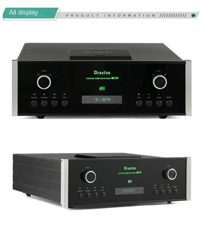 1:1 Clone Mcintosh MC708 CD Player Pure Bile Vacuum Tube 12AX7 HiFi PCM1794 Lossless Dual Decoding RCA/XLR Output