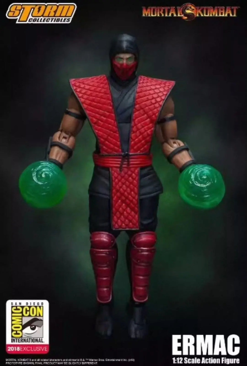 In-stock Storm Toys Mortal Kombat ERMAC 2018 SDCC Exclusive 1/12 Scale Action Figure Model Collectible Gift