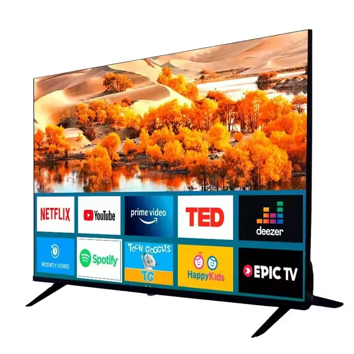 High-Definition 4K LED Smart TV Multi-Functional For Home Theaters Hotels Android System LAN Interface 32-80 Inch Screen Sizes