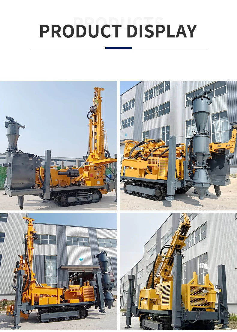 Diesel Reverse Circulation Drilling Rig RC Borehole Drill Machine 600m for Mining Exploration High Efficiency