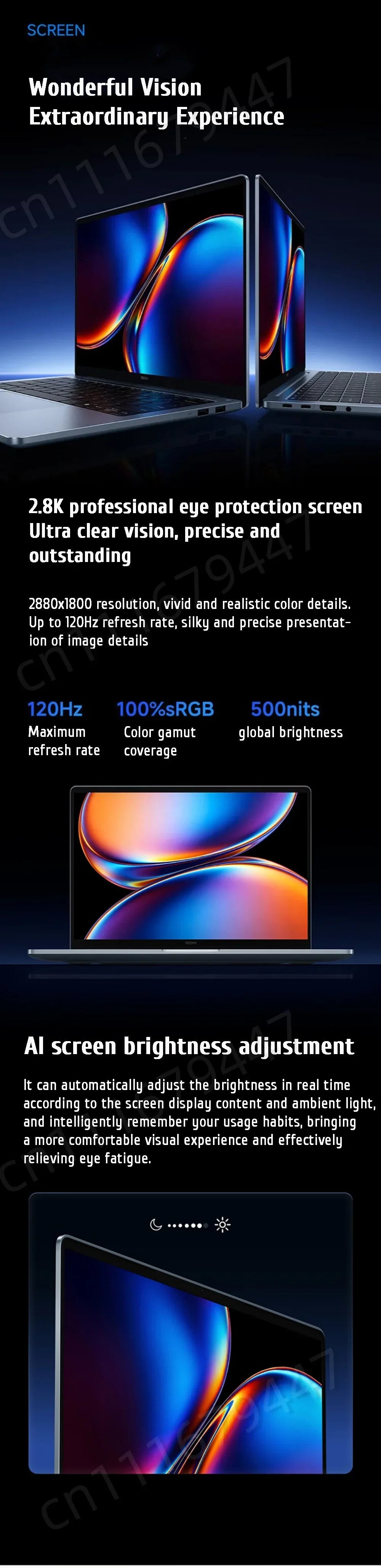 2026 New Xiaomi REDMI Book Pro 14 Laptop Ultra5-338H/Ultra7-358H 32GB+1TB 14inch 2.8K 120Hz Screen Blue Notebook Xiaomi