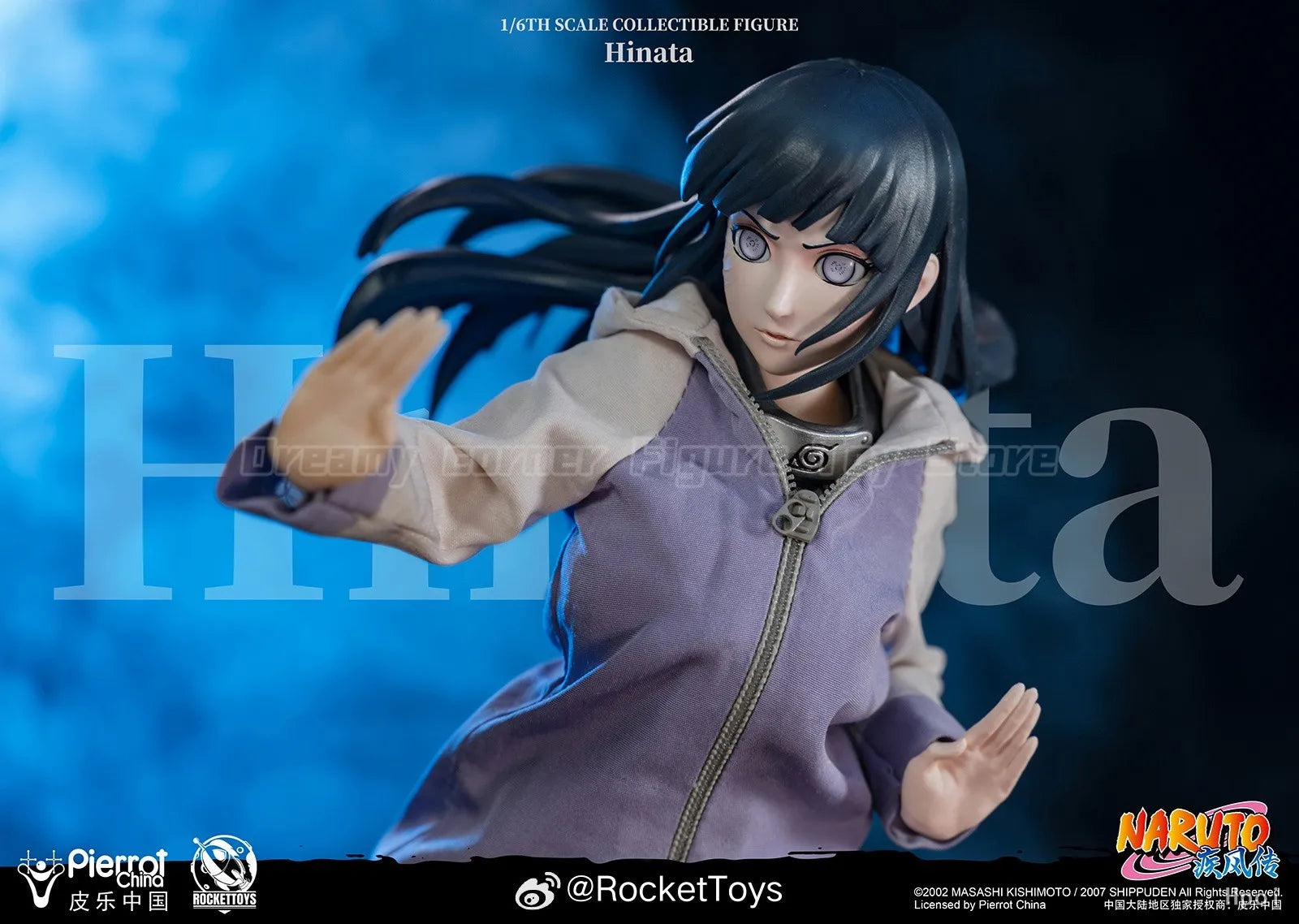 【In Stock】RocketToys ROC-006 NARUTO Shippuden Hyuuga Hinata 1/6 Action Figure