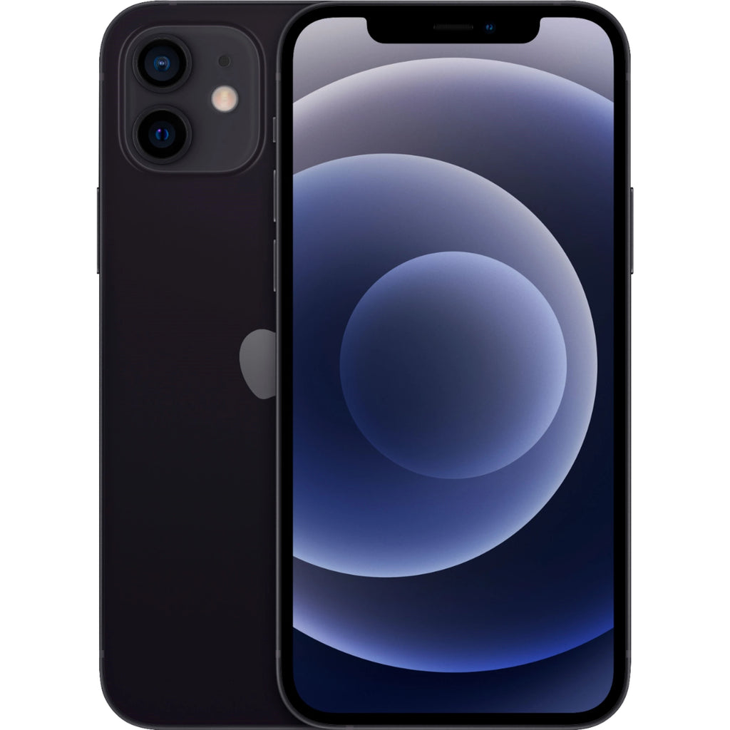 Apple iPhone 12 64GB A2172 6.1" 5G Fully Unlocked Black (Certified Refurbished)