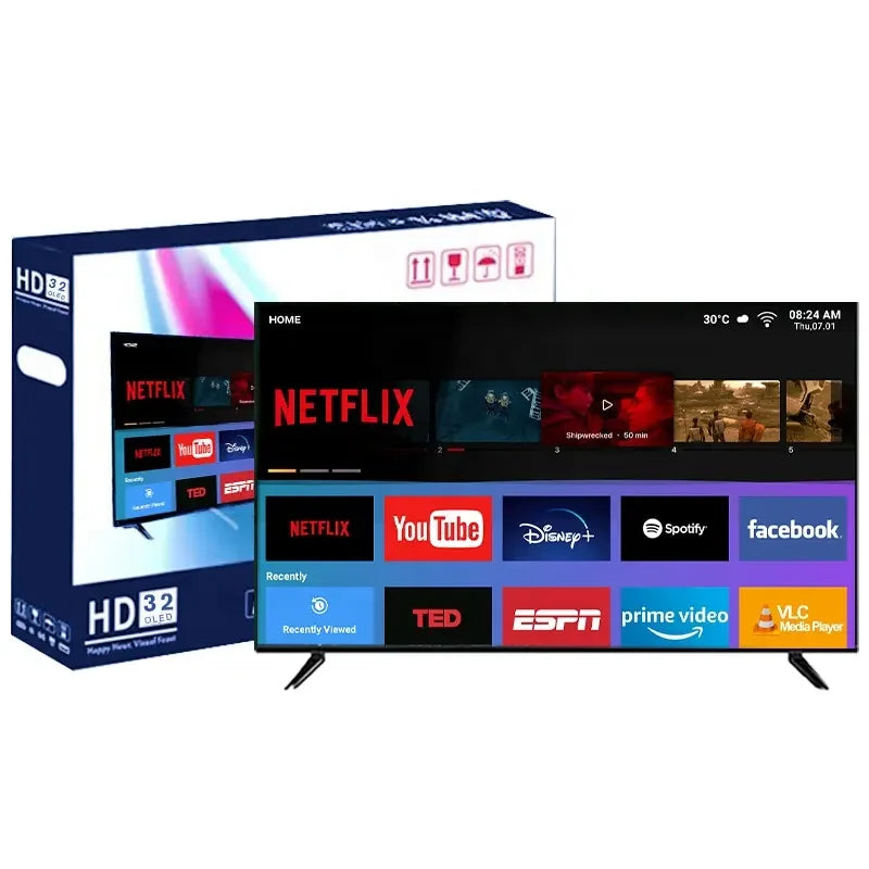 Manufacturer 65 70 75 85 100 Inches Led Tv 75 Pouce 4k Uhd Android Television Flat Screen Smart Tv