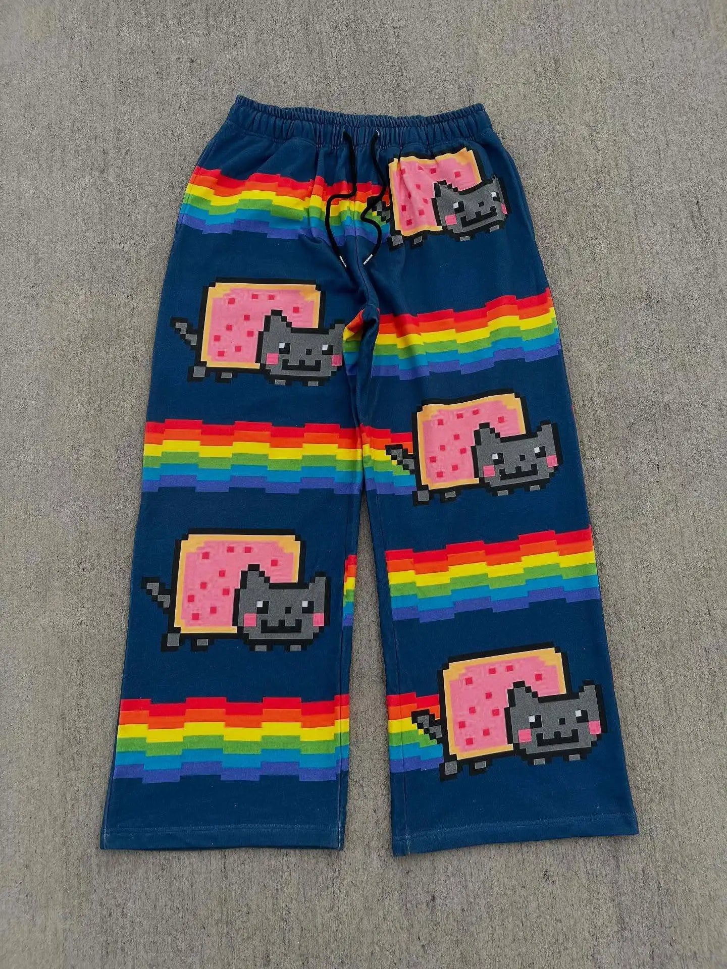 Jojo Bizarre Adventure Y2k Pants Baggy Men Elastic Waist Streetwear Hip Hop Vintage Sweatpants Casual Pants Men Clothing