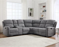 EBELLO Fabric L-Shaped Reclining Large Corner Sofa Sectional Sofa Couch for Living Room, with Padded Headrest, 2 Cup Holders