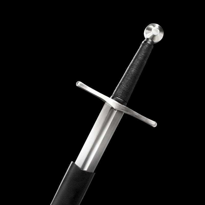 Replica Medieval Sword Handmade Sword, European Style, Wooden Sheath, Spring Steel Full Tang Blade,Arming / Knightly Sword