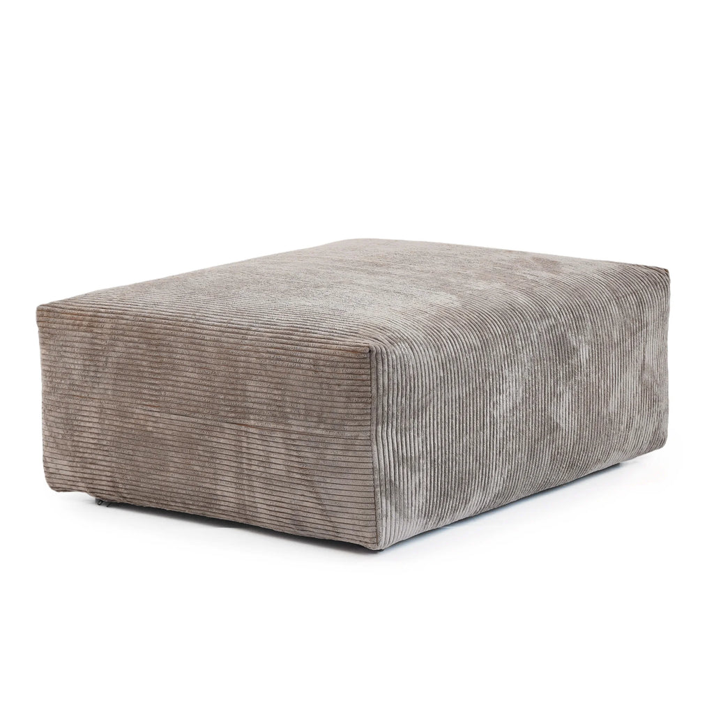 Sdorens 141.73'' L Shape Sectional Sofa Corduroy Fabric Couches Oversized 3 Seater Couch with 1 Ottomans for Living Room Set