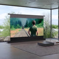 Motorized Fresnel ALR Floor Rising Projector Screen for Standard/Long Throw Projector, 8K Floor Stand Screen for Home Theater