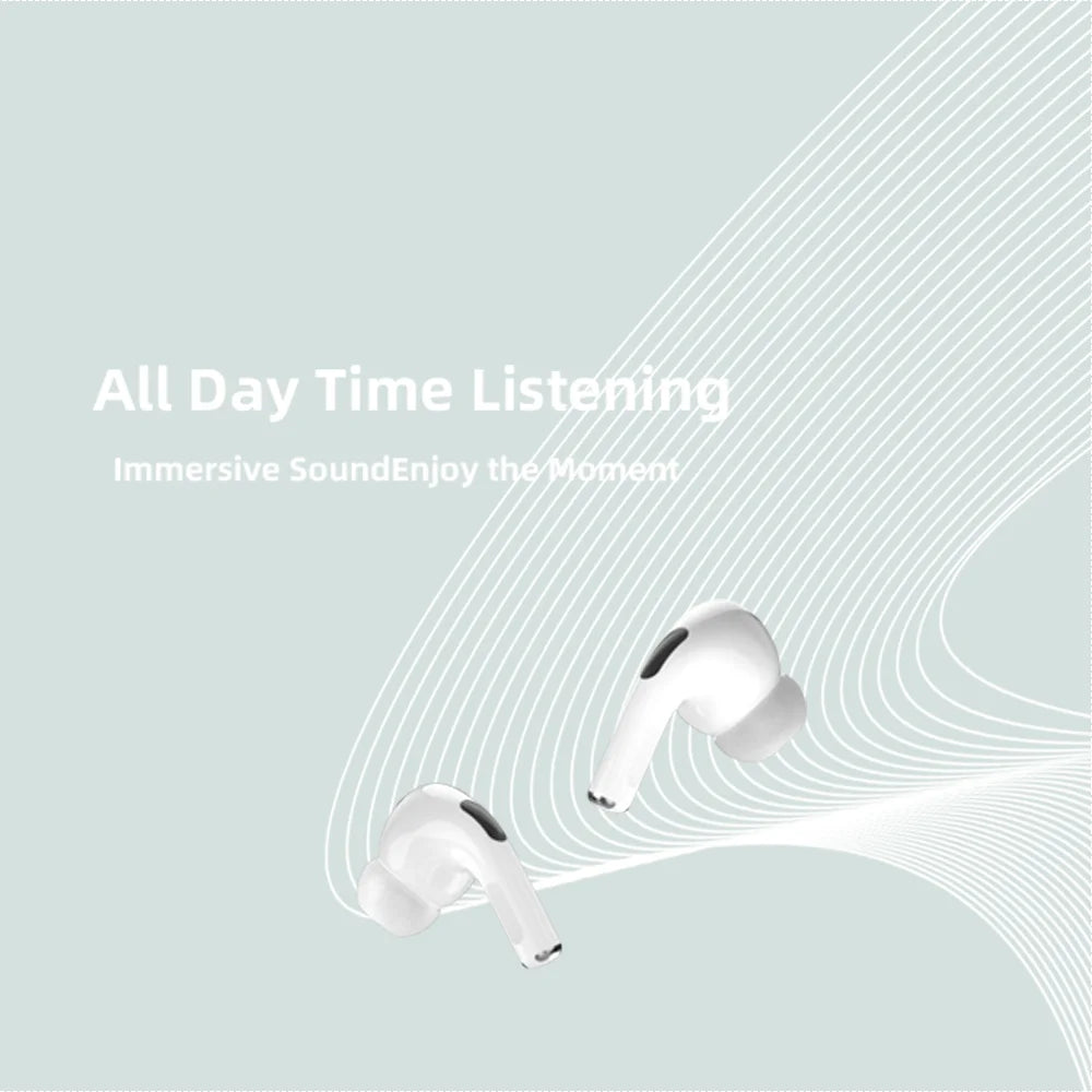 PRO 3 wireless Bluetooth earphones with heart rate monitoring, ANC noise cancelling microphone earbuds, stereo audio compatible