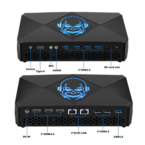 12th Gaming Mini PC Intel Core i9 12950HX i7 12650HX NVIDIA GeForce RTX 3060 12G  i7 13700H GDDR6 DDR5 NVME Windows11 Pro Wifi6