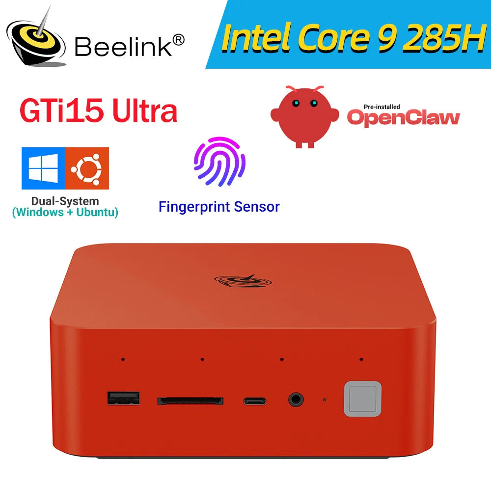 Beelink GTi14 GTi15 Powerful AI PC Intel Ultra9 185H 285H GTi13 i9 13900HK 32G DDR5 1T NVME SSD Desktop Computer Mini Gaming PC
