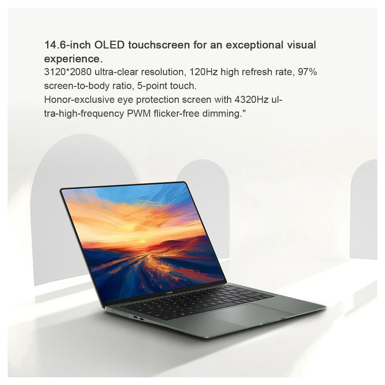 New HONOR 1kg Laptop MagicBook Art 14 2024 14.6"Inch 3.1K 120Hz OLED Touchscreen Intel Ultra 5 7 Computer PC Notebook Ultrabook