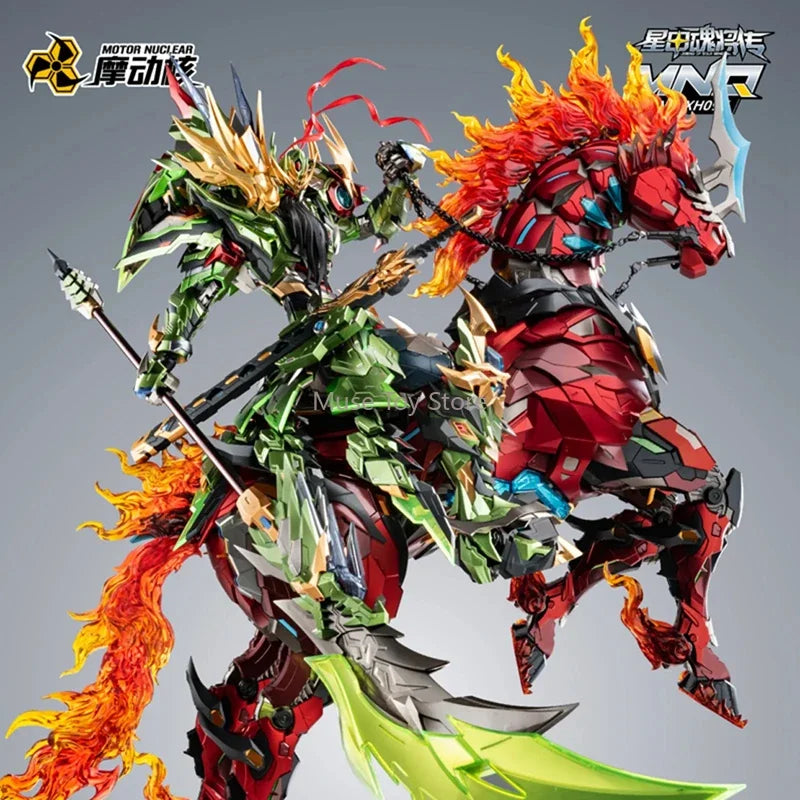 [IN-STOCK]Motor Nuclear Mecha GuanYu MNQ-XH09X Chi Yan Huo Long Ju Finished Assembly Model Anime Action Figure Robot Kits Toys
