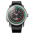 Lucky Harvey Player Series Mechanical Watches for Men European Roulette Game Dial Automatic Movement Funny Design Party Watch