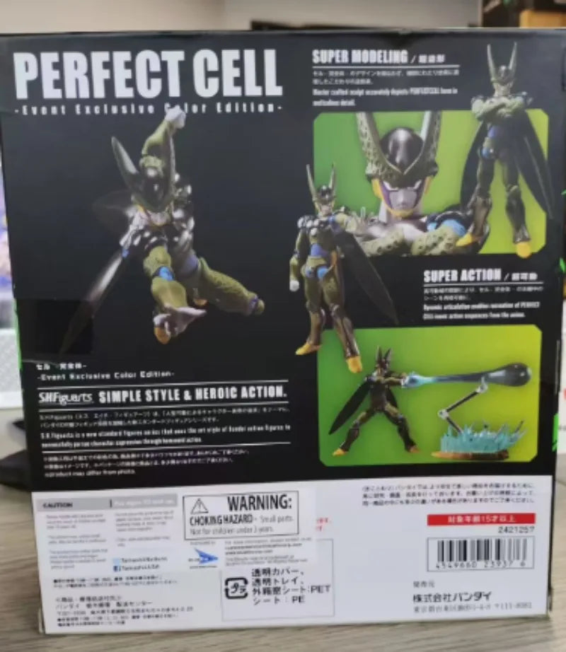 Bandai S.H.Figuarts Dragon Ball Z Perfect Cell 2018 SDCC Exclusive Action Figure, New Sealed Boxed, Collectible Garage Kit