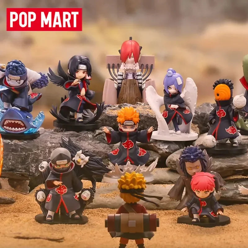 POP MART GONG Naruto Shippuden Akatsuki Arc Series Trendy Blind Random Box Toys Mystery Box Guess Action Figure Surprise Gift
