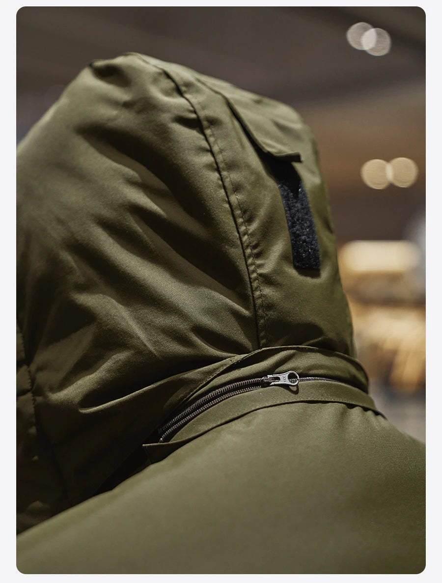 SIMWOOD 2026 Spring Winter New 90% White Goose Down Coats Men Warm Hooded Outdoor Water-repellent Quality Jackets