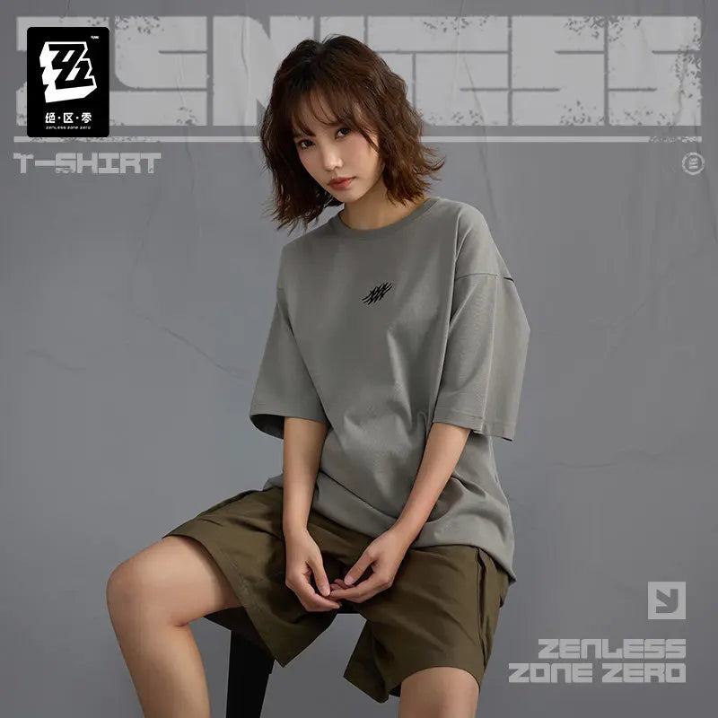 Pre-sale Official ZZZ 100% Cotton Short Sleeve T-shirt Zenless Zone Zero Casual Daily Wearing Women Men Anime Cosplay Tees