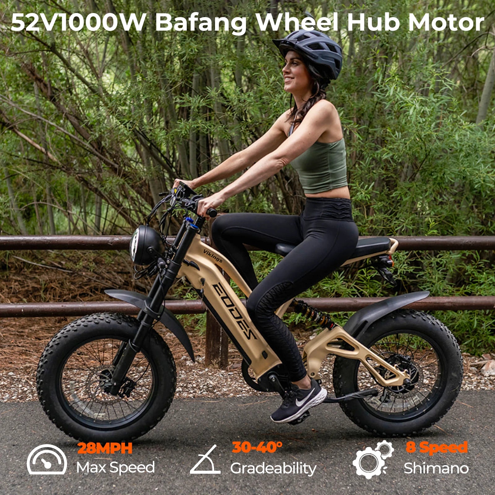 1000W mountain adult electric bicycle 48V20AH motorcycle style electric bicycle 20 inch dual oil disc off-road electric bicycle