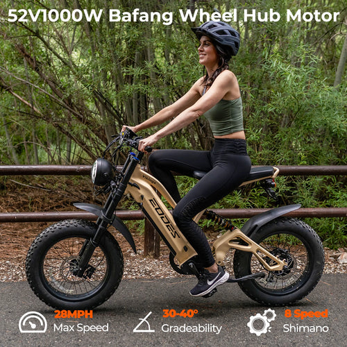 1000W mountain adult electric bicycle 48V20AH motorcycle style electric bicycle 20 inch dual oil disc off-road electric bicycle