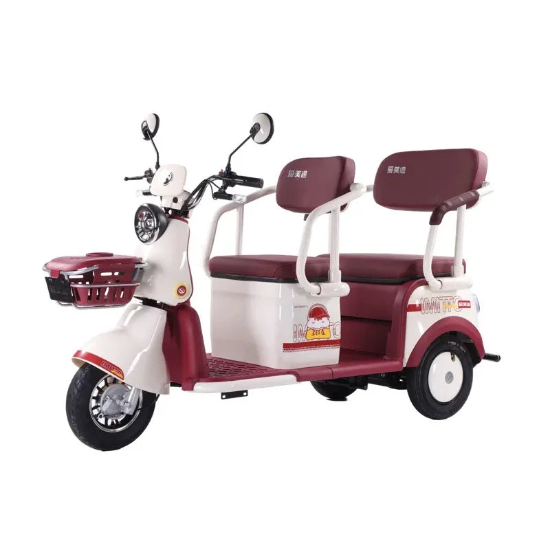 Urban Commuting Adult Electric Tricycle Green Energy Environmentally Friendly Thickened Frame for Short Trips Open Body Type