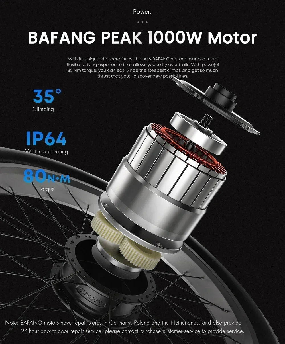 Electric bicycle Shengmilo MX04 1000W Motor 48V 15AH lithium battery Electric Bike 26inch Fat Tire Mountain Off-Road Snow E-bike