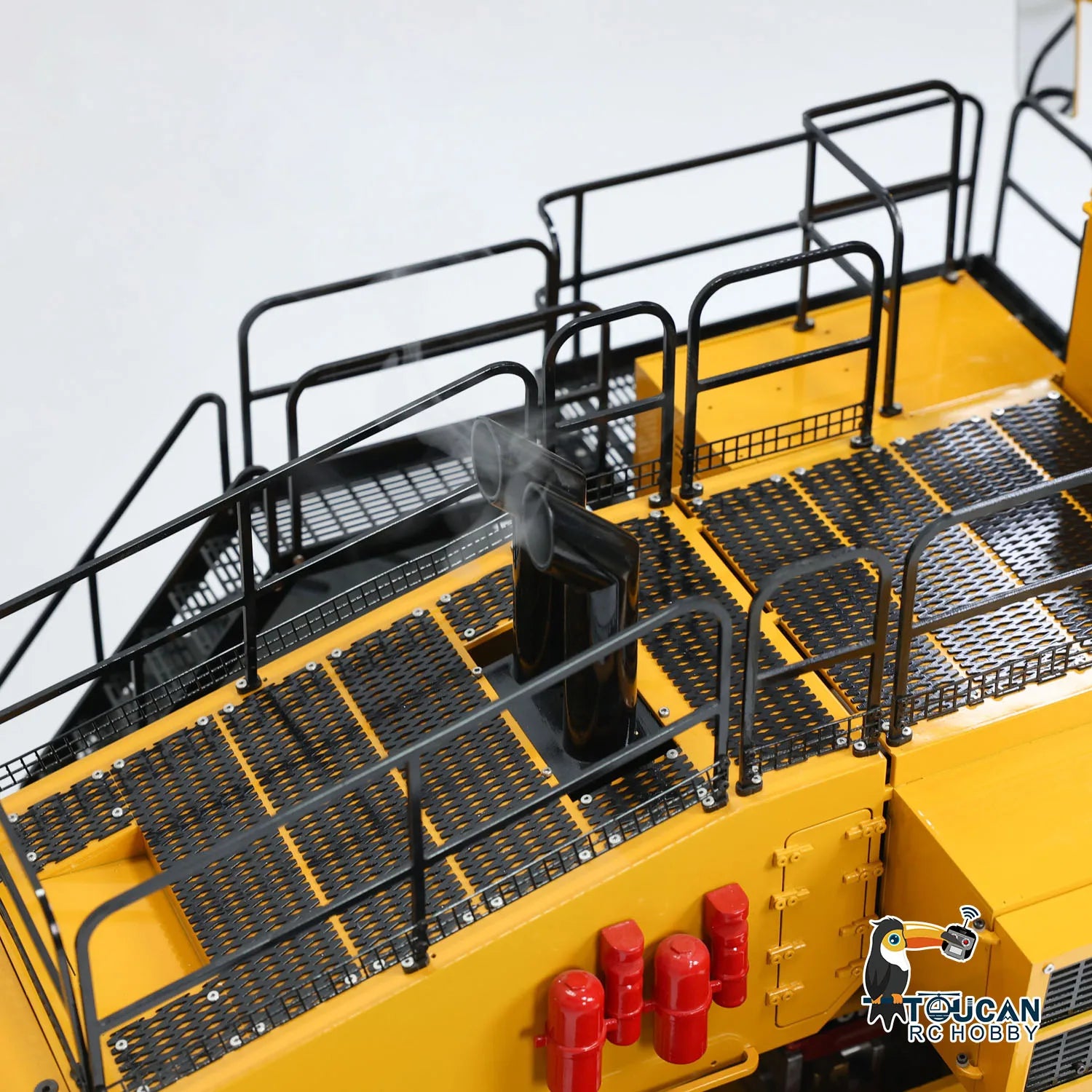 1/14 L2350 Heavy RC Hydraulic Loader RTR Machine FlySky ST8 Radio Control Construction Vehicle Car Smoking Unit Light Sound Toy