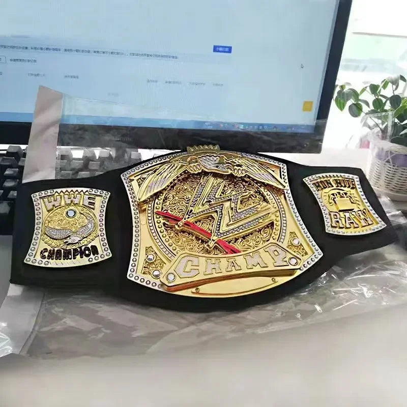 2025 New Wrestler Championship Belts Action Characters Figure Toys Occupation Wrestling Belt Gladiators Model Fans Children Gift