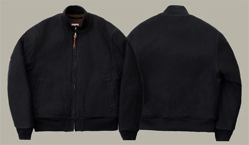 Red Tornado NAF-1168 Aviator Ground Crew Jacket Alpaca Lined WWII USN Flight Jacket Military Style Men's Outerwear N1 37J1