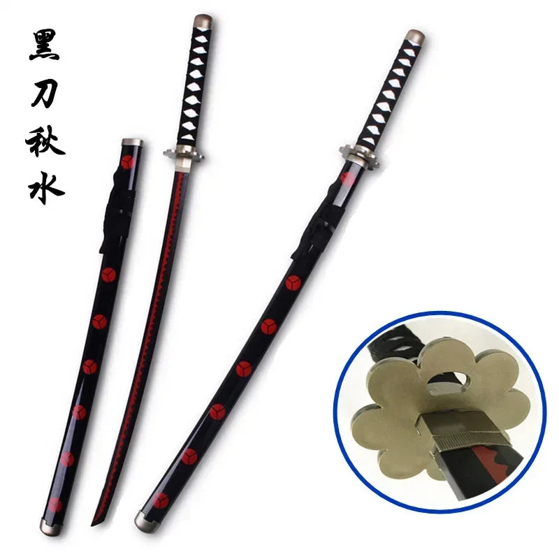 104cm Zoro Katana Sandai Kitetsu Sword Wooden Ninja Blade Anime Cosplay Prop Real Size Japanese Katana Samurai Sabre Kid Toy