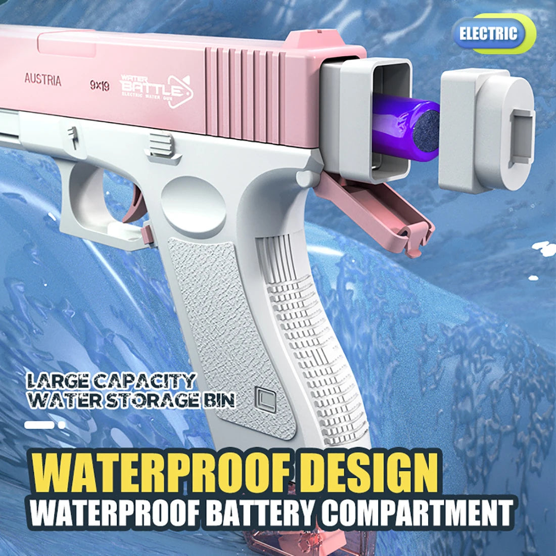 Electric Water Gun Water Spray Toys Bursts Children's High-pressure Strong Charging Energy Water Automatic Children's Toy Guns