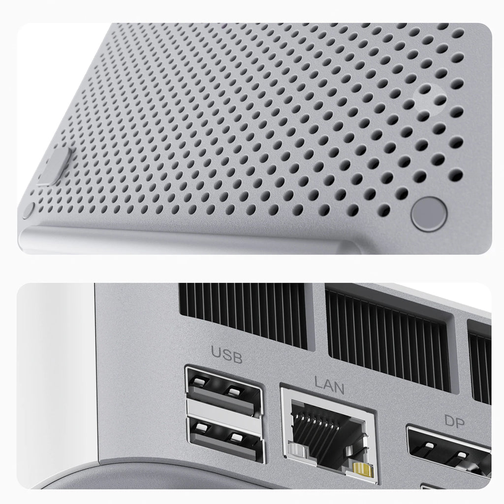 HY Beelink SER9 Pro MINI PC AMD Ryzen AI 9 HX370 32G LPDDR5X 7500MHz Dual M.2 PCIe 4.0 1TB Mini 4K HDMI Type C MINI Host 1TB SSD