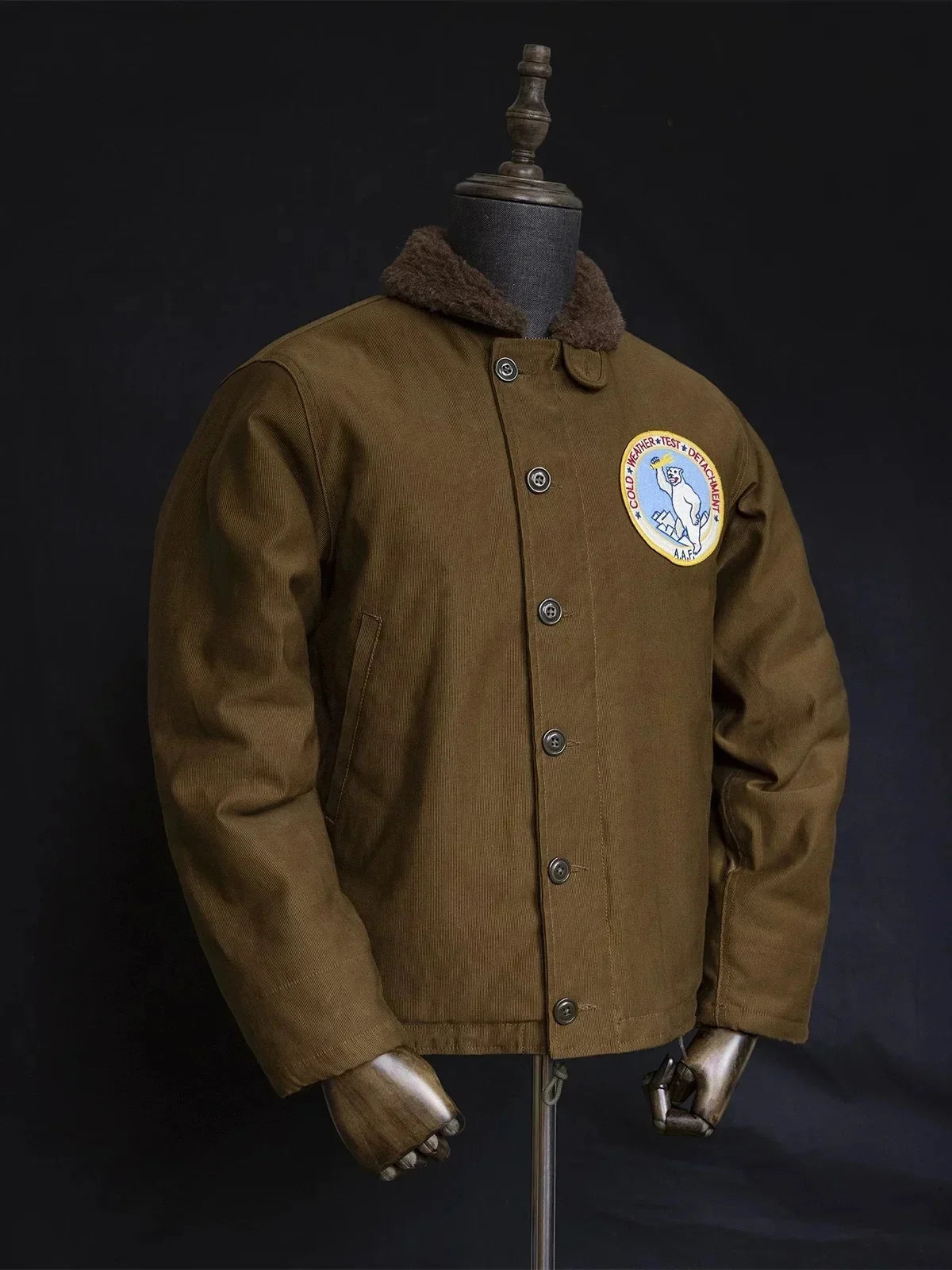N-1 Red Tornado Naval Deck Jacket Jungle Cloth Shell Alpaca Lined Coat Men Vintage Workwear 2026ss design