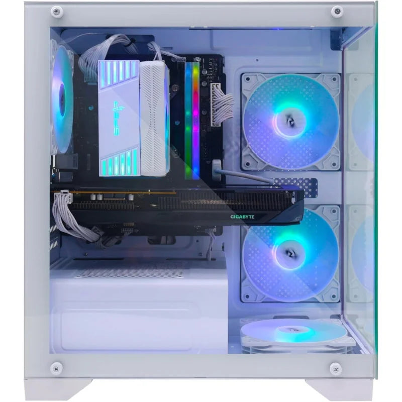 Gaming PC – Core i5-14400F, RTX 5060 8GB Triple-Fan, 32GB DDR5, 1TB NVMe SSD 3300MB/s, 600W PSU, ARGB mATX Case with 4 ARGB Fans