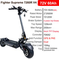 Original Teverun Fighter 7260R 72V 60Ah V4 Peak Power 15000W Motor With GPS PKE Max Speed 120KM/H n Electric Scooter