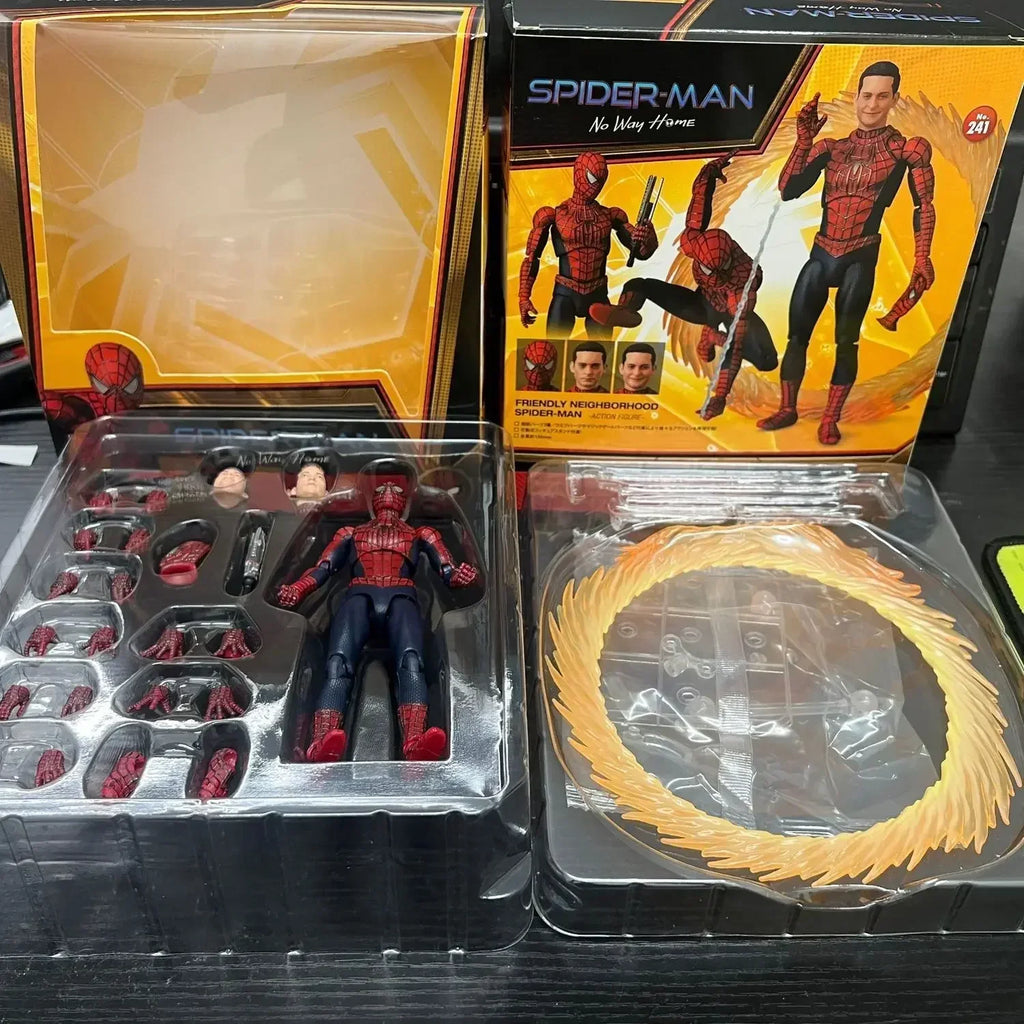 In stock  Spider Man Mafex No.241 Figure  New Toby Maguire  Heroes Have No Return  GK Anime Action Toy Best Seller Gift