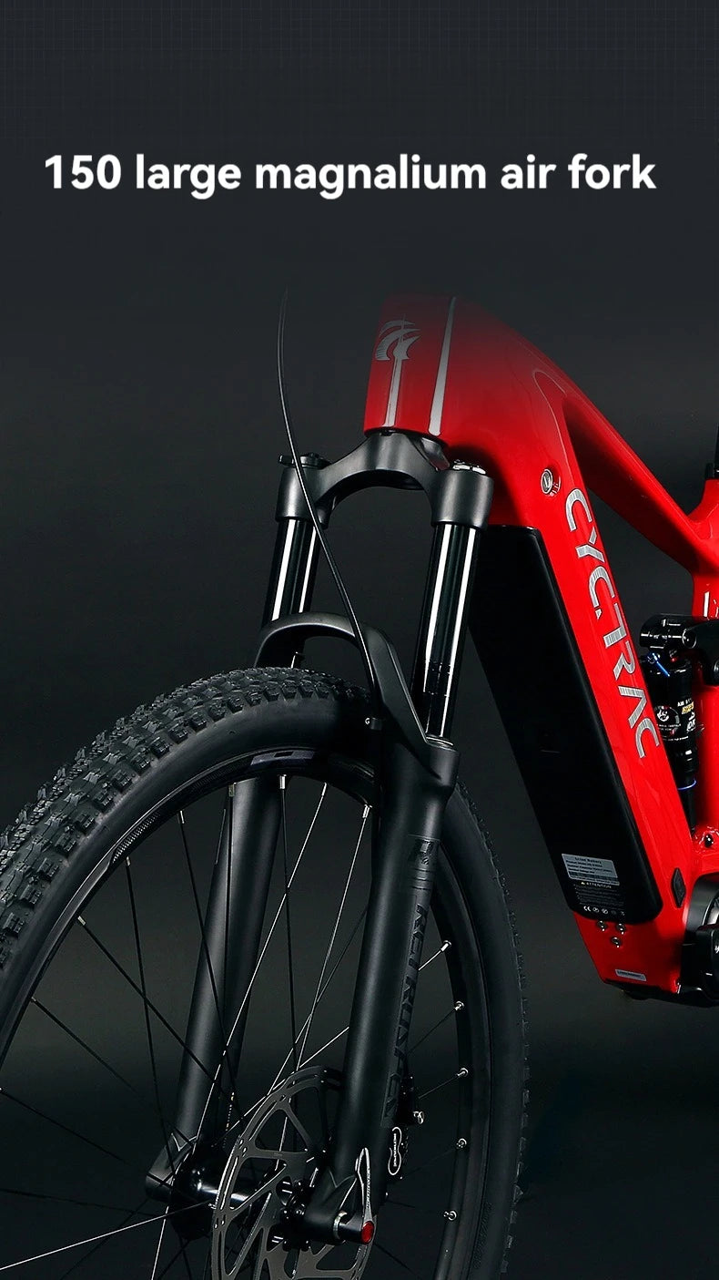 Hot Selling CYCTRAC Electric Bicycle Carbon Fiber Frame Electric Bike 29 Inch Electric Mountain Bike With Full Suspension