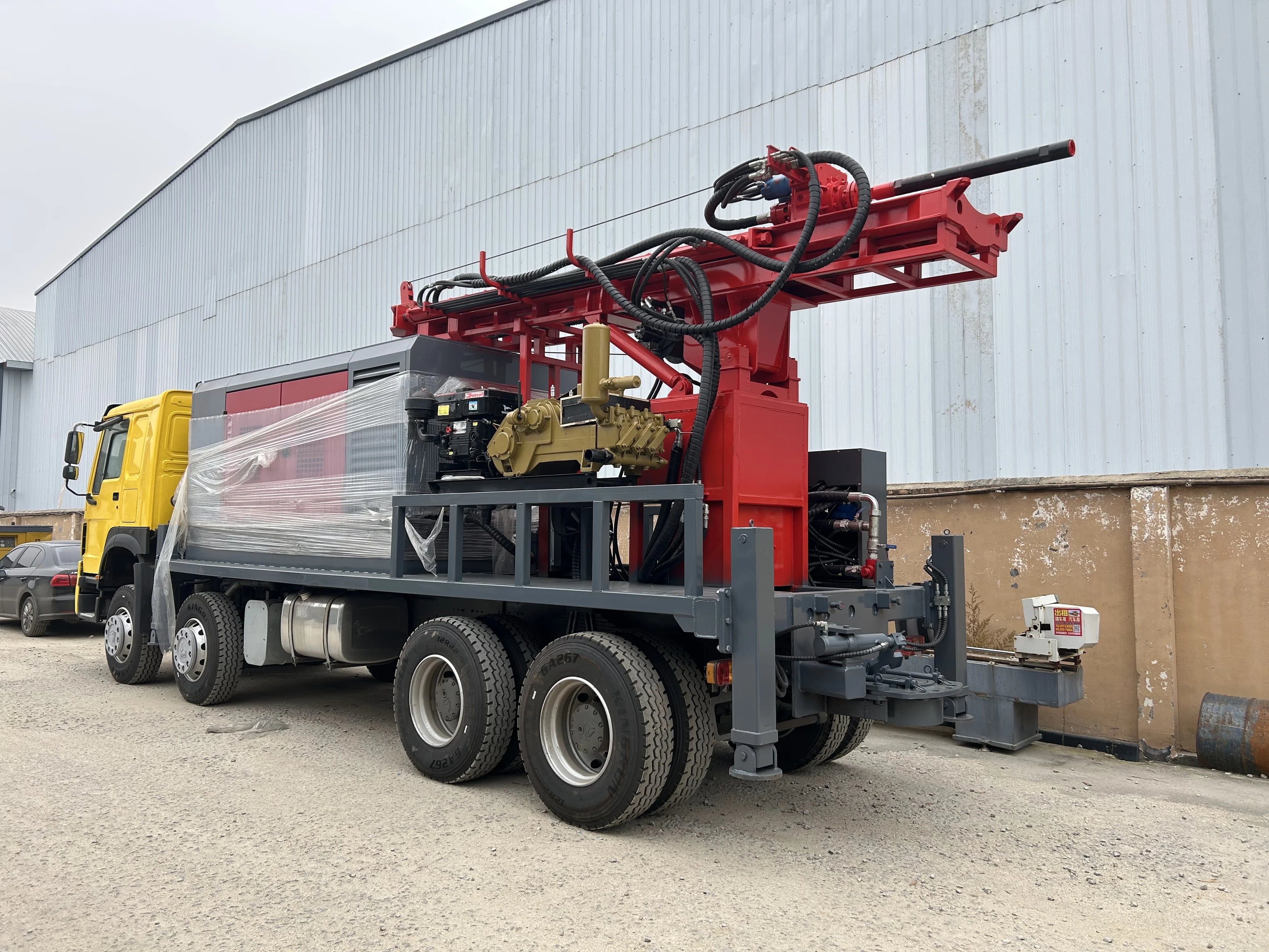 Truck Mounted Reverse Circulation Drilling Rig RC Borehole Drill Machine 400m for Mining Exploration Custom Installation