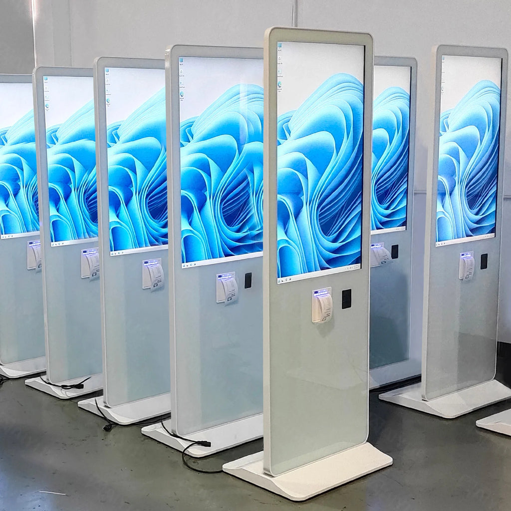55" Inch Digital Signage and Displays Kiosk Totem LCD Touch Screen Indoor Smart WIFI Floor Stand Advertising Player