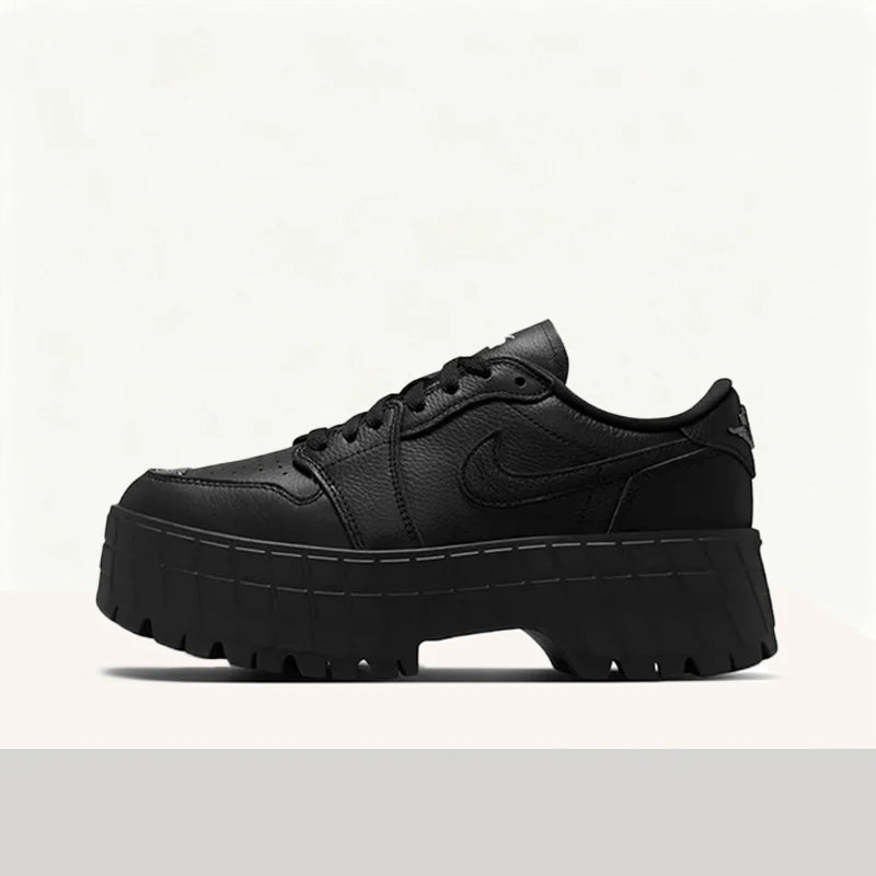 Nike Jordan Air Jordan 1 Brooklyn Versatile, Comfortable, Durable, Everyday Casual Low-Top Sneakers for Women – Black HF3184-001