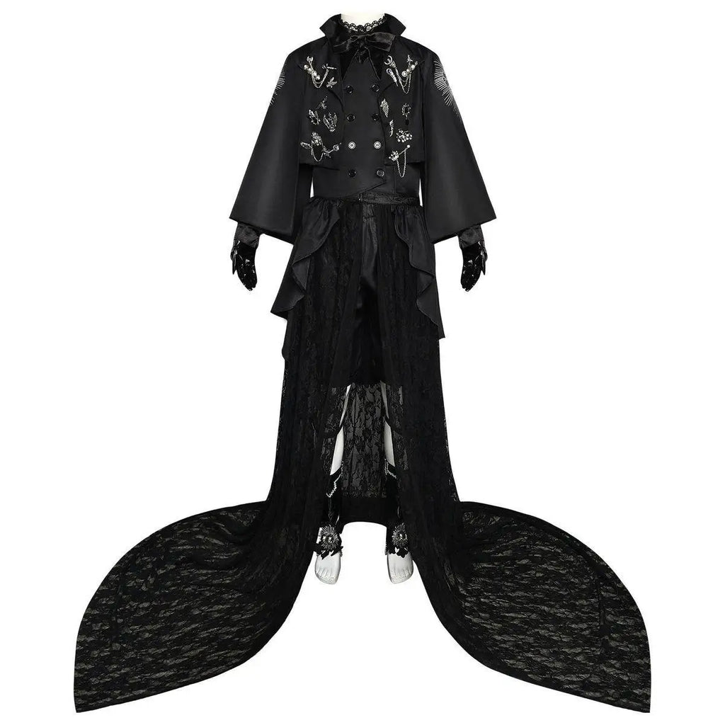 15th Anniversary Black Butler Cosplay Costume Stage Performance Anime Outfit Formal Wear Vocaloid Vsinger Dry Clean Only