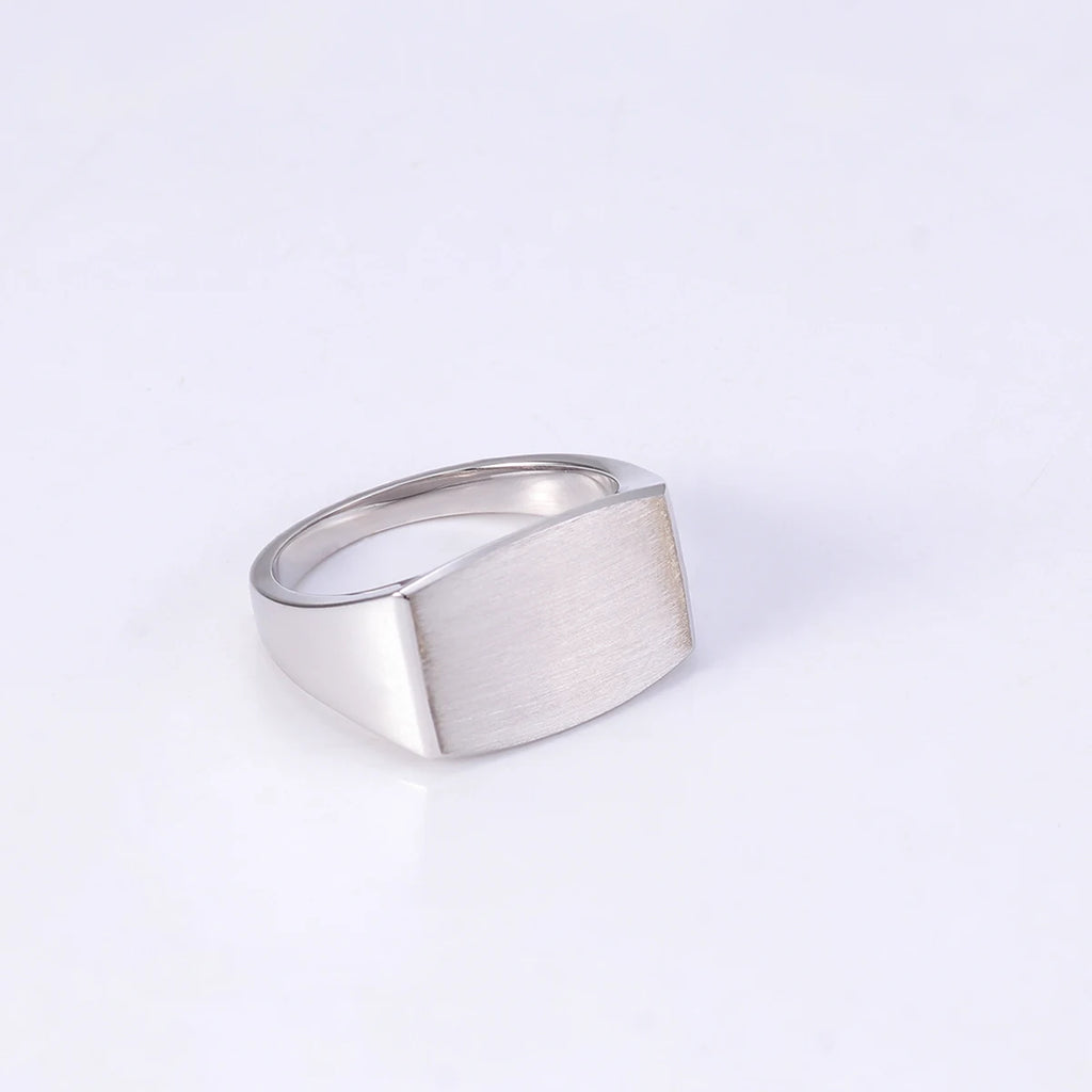 Provence Satin Finish Ring for Men 10K14K SolidGold Gradient band Minimalist Punk Wedding Parties Jewelry Personalized Custom