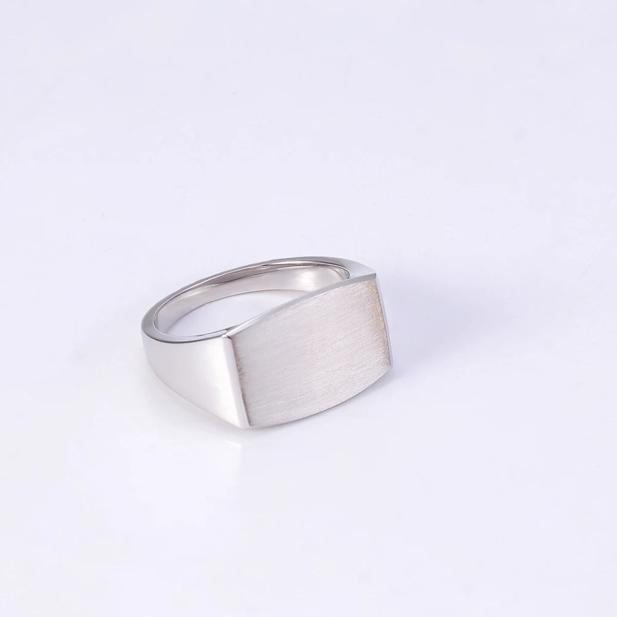 Provence Satin Finish Ring for Men 10K14K SolidGold Gradient band Minimalist Punk Wedding Parties Jewelry Personalized Custom