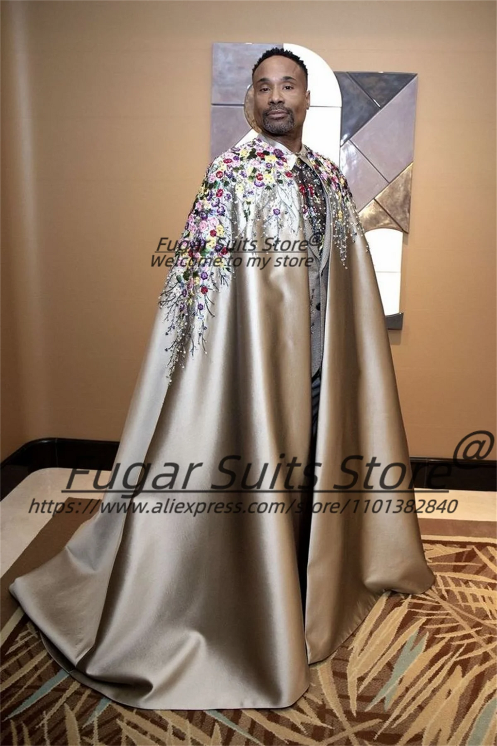 French style 3D Flower embroidery Men Suits Groom Wedding Tuxedos 3 Pieces Sets Handsome Male Blazers Magnificent Ropa Hombre